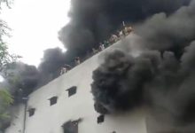 Photo of मध्य प्रदेश के ग्वालियर में जूता बनाने वाले कारखाने में लगी भीषण आग