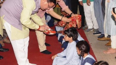 Photo of मुख्यमंत्री श्री पुष्कर सिंह धामी ने आज गौलापार स्थित दिव्यांग बच्चों का किया पूजन