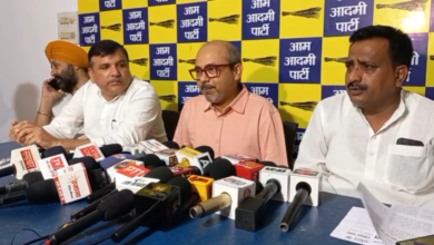 Photo of आम आदमी पार्टी सांसद संजय सिंह ने की प्रेस वार्ता