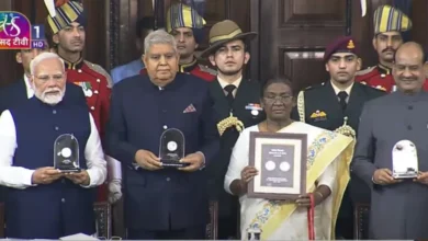 Photo of संविधान दिवस 2025 : संसद के केंद्रीय कक्ष में भव्य समारोह, राष्ट्रपति मुर्मू और PM मोदी रहे मौजूद