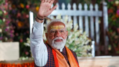 Photo of सोमनाथ मंदिर में BJP समर्थकों ने मनाई खुशी, गूंजे जयकारे