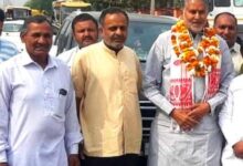 Photo of रामबिलास शर्मा बोले— “अंधेरा छटेगा, सूरज निकलेगा, कमल खिलेगा” कथन हुआ साकार