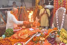 Photo of पांचवें बड़े मंगल पर पंचमेवा, पंचफल का भोग एवं पंच इत्र से हुआ हनुमान जी का दिव्य श्रृंगार