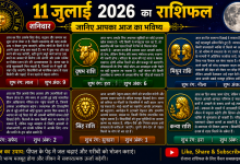Photo of 11 जुलाई 2026 का राशिफल