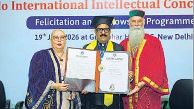Photo of राजेश अग्रवाल जोली को मानद डॉक्टरेट उपाधि से किया गया सम्मानित
