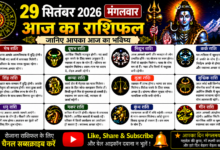 Photo of 29 सितंबर 2026 का राशिफल