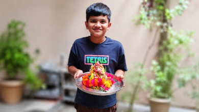 Photo of गणेश विसर्जन में दिखा बच्चों का उत्साह, भक्ति के रंग में रंगा लखनऊ