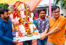 Photo of श्रद्धा के साथ बप्पा का विसर्जन, जयकारों से गूंजा वातावरण