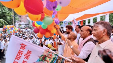 Photo of योगी और राजनाथ ने बाइकर्स को दिखाई हरी झंडी