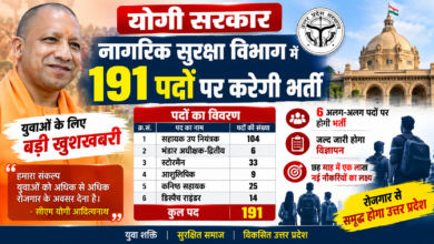 Photo of योगी सरकार नागरिक सुरक्षा विभाग में 191 पदों पर करेगी भर्ती